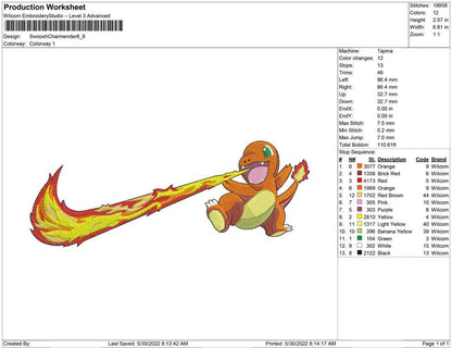 Swoosh Charmander