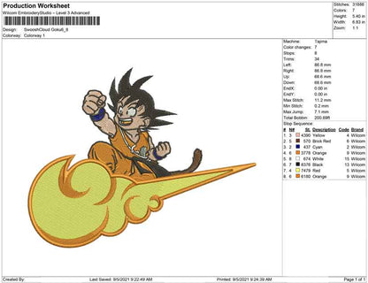 Swoosh goku Cloud