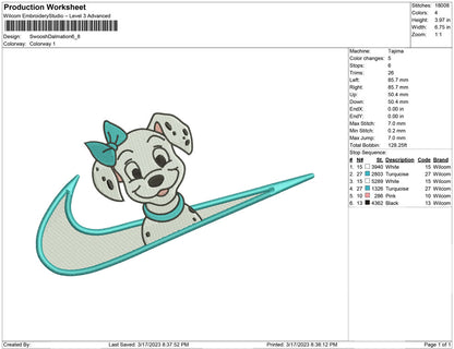 Swoosh Dalmation