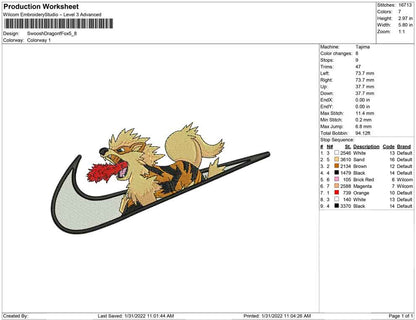 Swoosh Dragon fox
