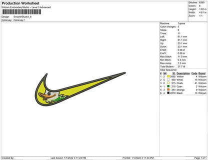 Swoosh duck