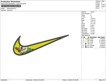 Swoosh duck