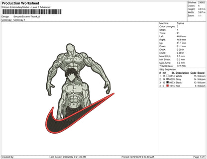 Swoosh escanor Titan
