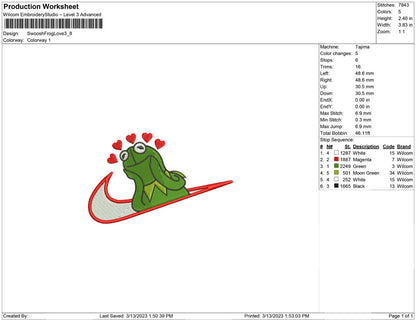 Swoosh Frog Love