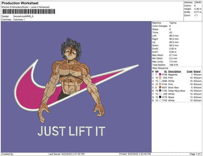 Swoosh just lift it
