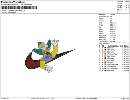 Swoosh  Krusty Clown