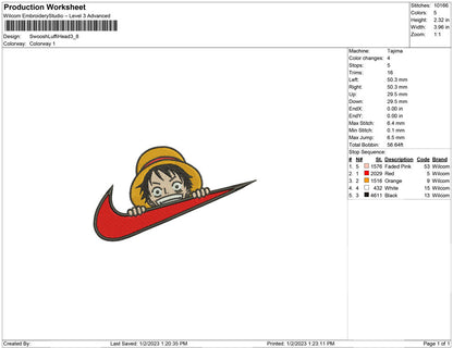 Swoosh Luffy Head