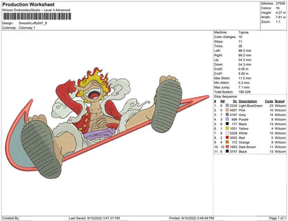 Swoosh Luffy Sit Down