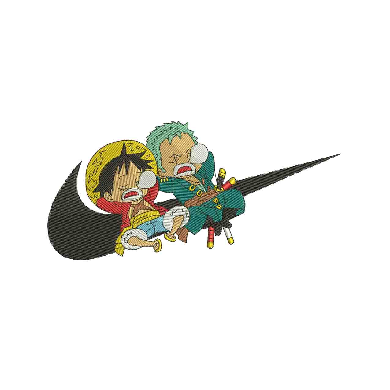 Swoosh Luffy and zorro sleeping