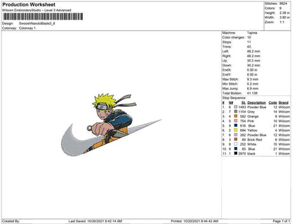 Swoosh Naruto with Blade
