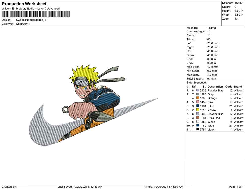 Swoosh Naruto with Blade
