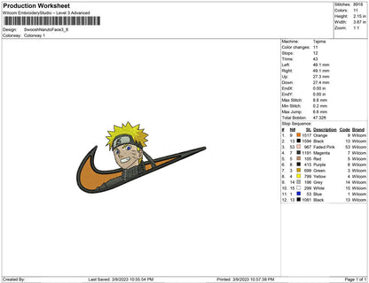 Swoosh Naruto Face