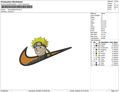 Swoosh Naruto Face