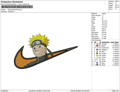 Swoosh Naruto Face
