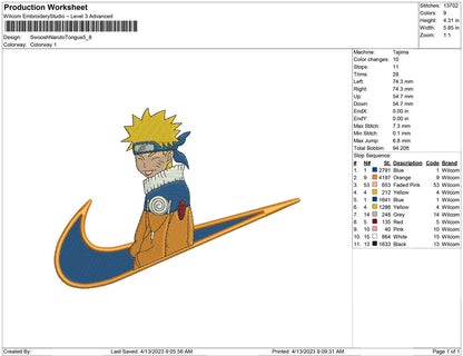 Swoosh Naruto Tongue