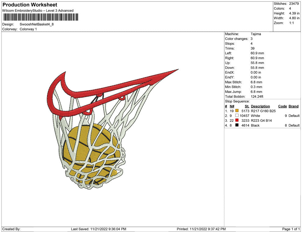 Swoosh Net Basket