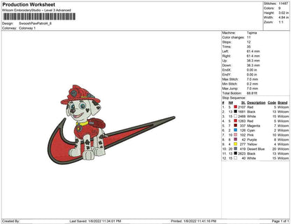 Swoosh Paw Patrol