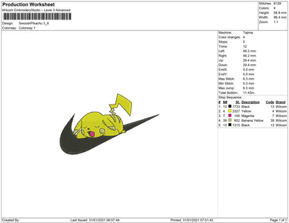 swoosh pikachu