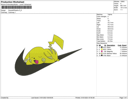 swoosh pikachu