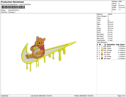 Swoosh melt winnie the Pooh