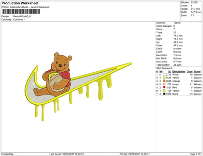 Swoosh melt winnie the Pooh
