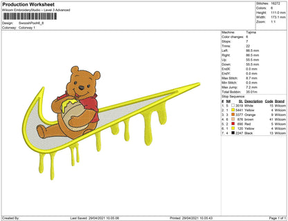 Swoosh melt winnie the Pooh