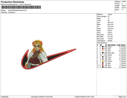 Swoosh Rengoku Kyojuro