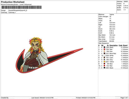 Swoosh Rengoku Kyojuro