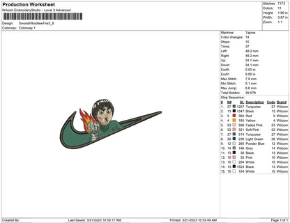 Swoosh Rocklee Fire