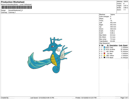 Swoosh Seahorse