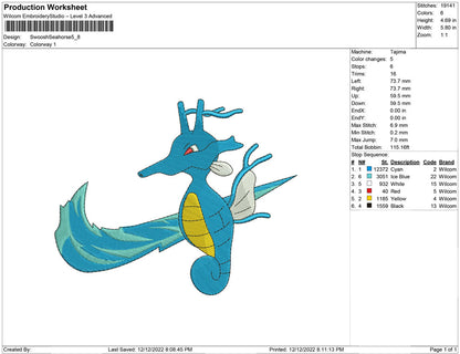 Swoosh Seahorse
