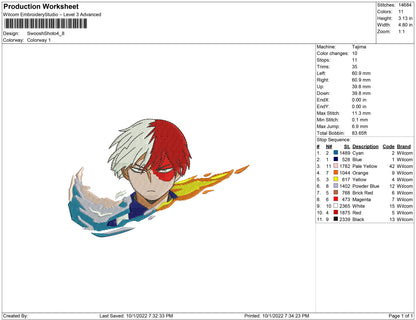Swoosh Shoto Todoroki