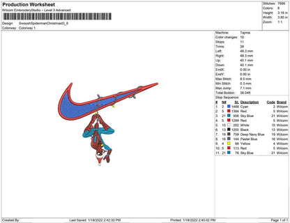 Swoosh Spiderman christmast