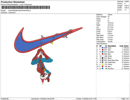 Swoosh Spiderman christmast