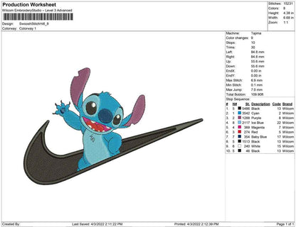 Swoosh stitch Hi