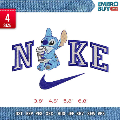 Nike Stitch wit coffee cup