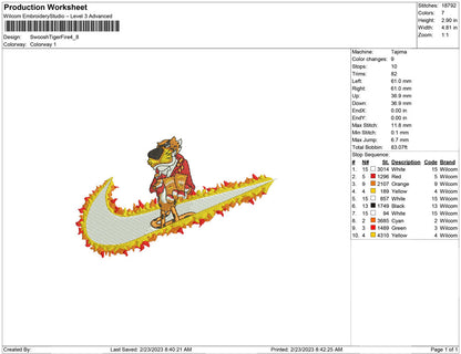 Swoosh Tiger Fire