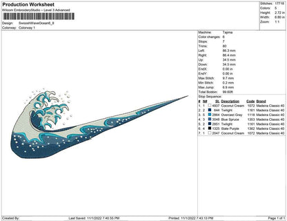 Swoosh Wave Ocean
