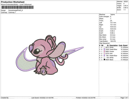 Swoosh Angel Pink