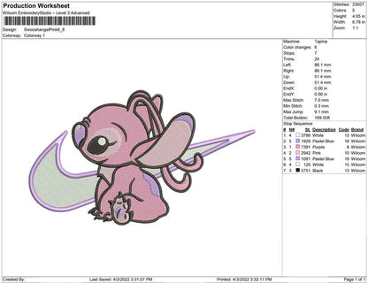 Swoosh Angel Pink