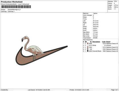Swoosh Flamingo