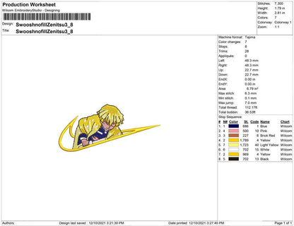Swoosh No fill Zenitsu