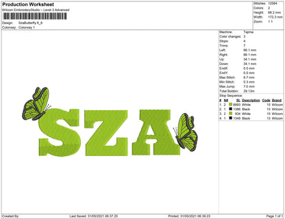 SZA butterfly