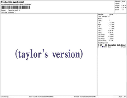 Tailor Version