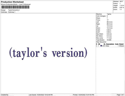 Tailor Version