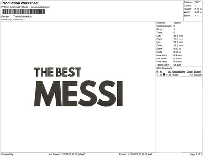 The best messi letter