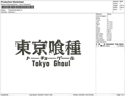 Tokyo Ghoul letter