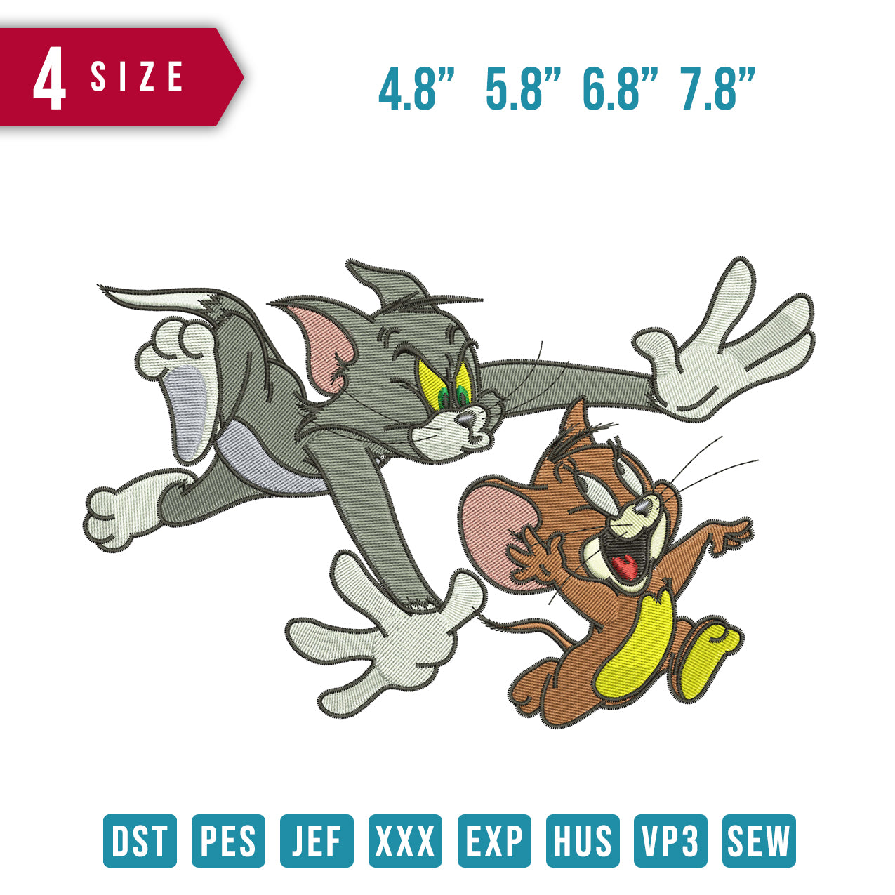Tom und Jerry jagen