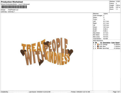 Treat people with kindess
