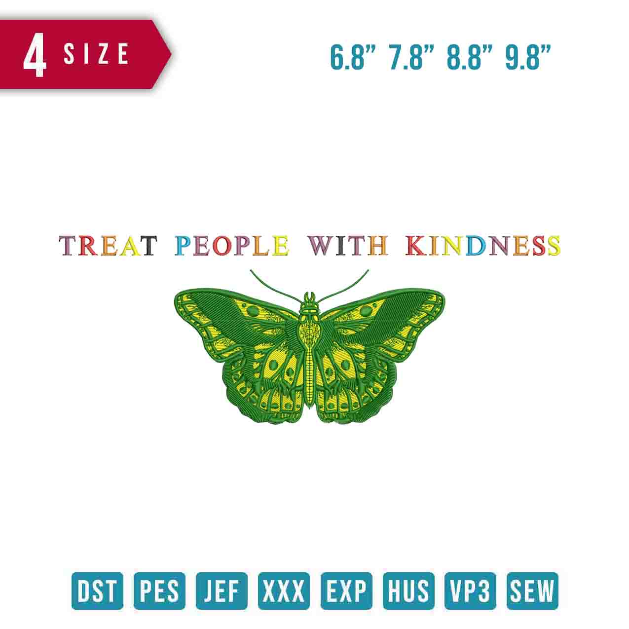 Treat People with kindness butterfly